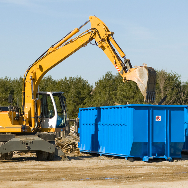 can i rent a residential dumpster for a construction project in Cartwright OK